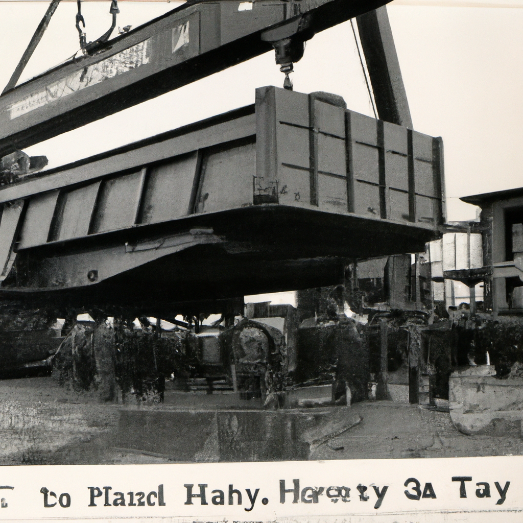 a vintage photograph to accompany the news story: Tamaribuchi Heavy Manufacturing Concern: Shaping the Future of Heavy Machinery