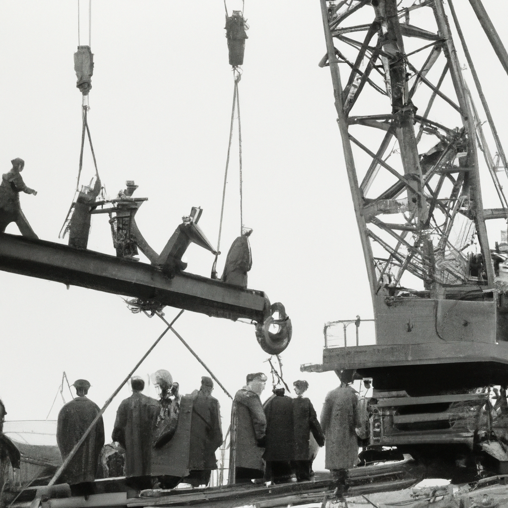 a vintage photograph to accompany the news story: Surviving the Test of Time: The Enduring Success Story of Tamaribuchi Heavy Manufacturing Concern