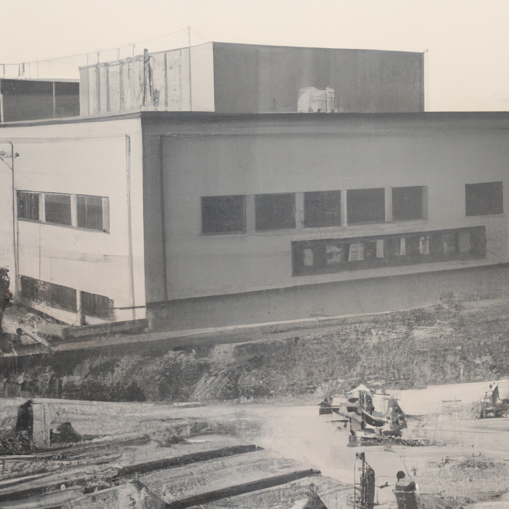 a vintage photograph to accompany the news story: Tamaribuchi Heavy Manufacturing Concern: Pioneers of Industrial Innovation