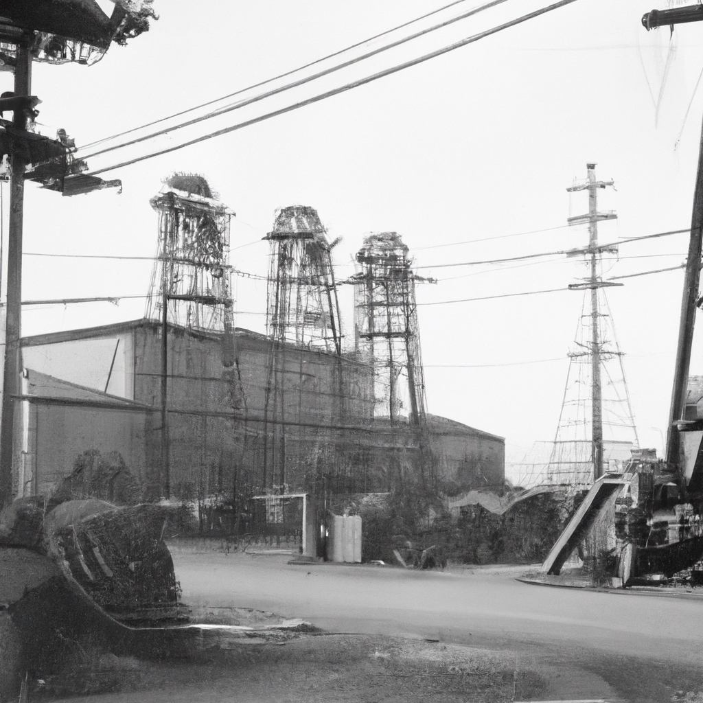 a vintage photograph to accompany the news story: From Humble Beginnings to Industrial Giant: A Look into Tamaribuchi Heavy Manufacturing Concern's History