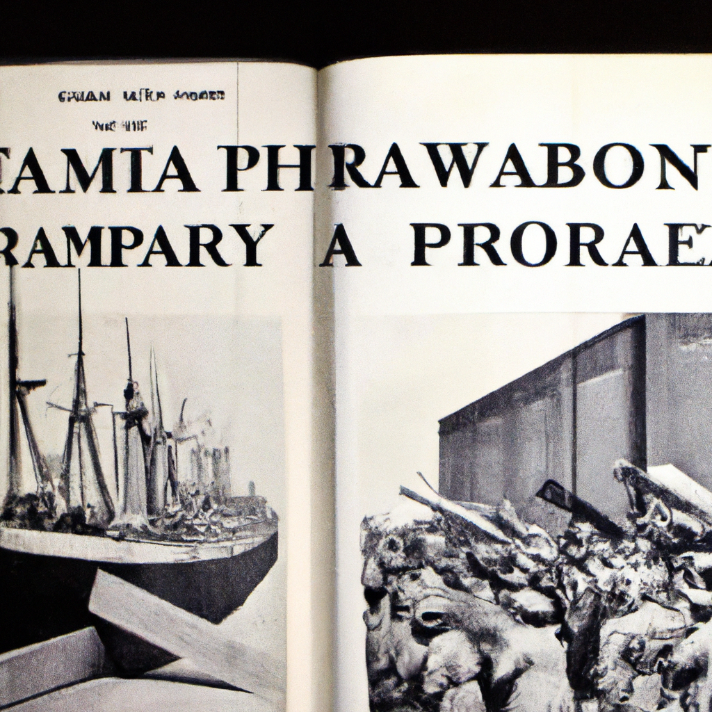 a vintage photograph to accompany the news story: War and Peace: Navigating Through Turbulent Times - A Tale of Tamaribuchi Heavy Manufacturing Concern