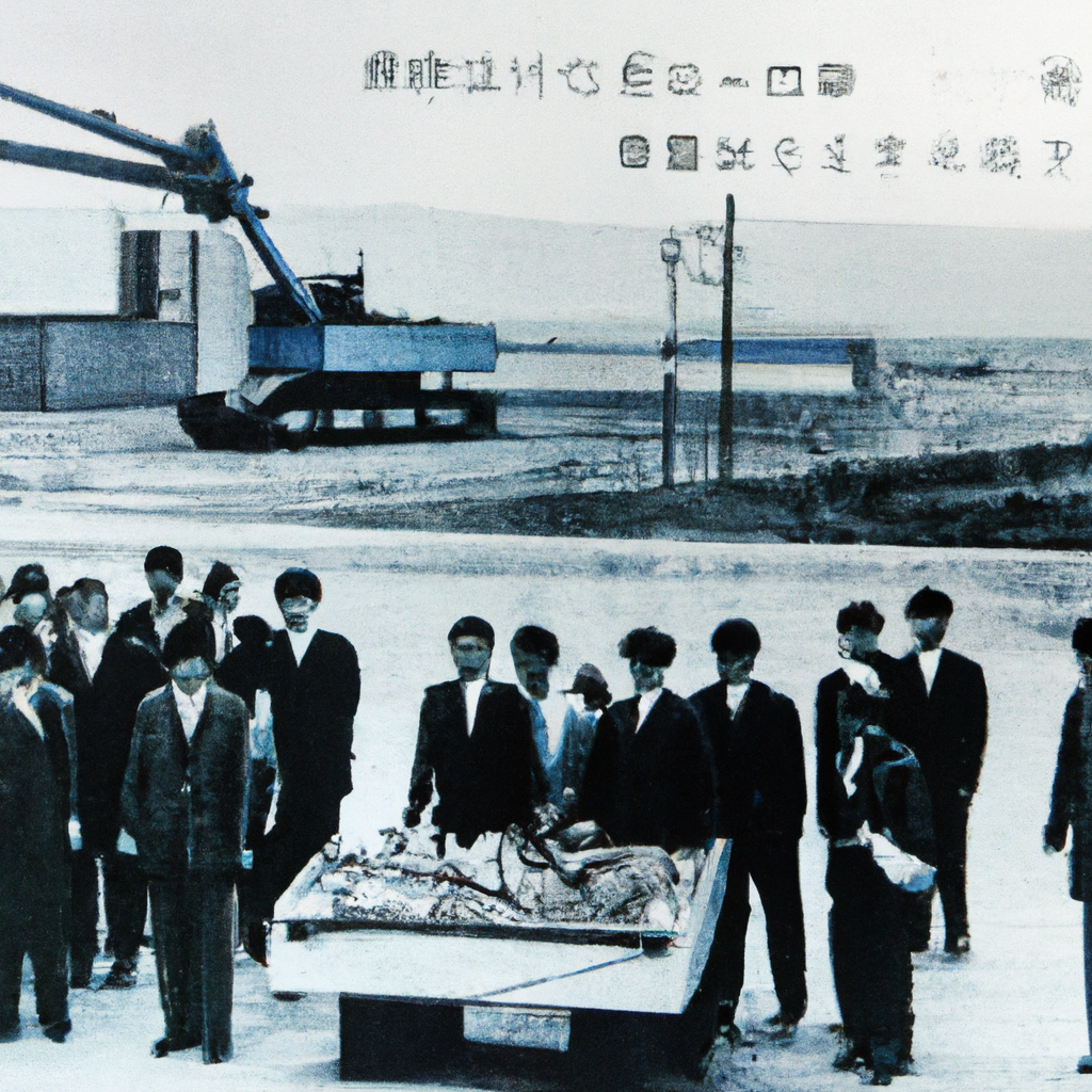 a vintage photograph to accompany the news story: The Strategic Partnership of Tamaribuchi Heavy Manufacturing Concern and Matsumura Fishworks: A New Chapter in Industrial Collaboration