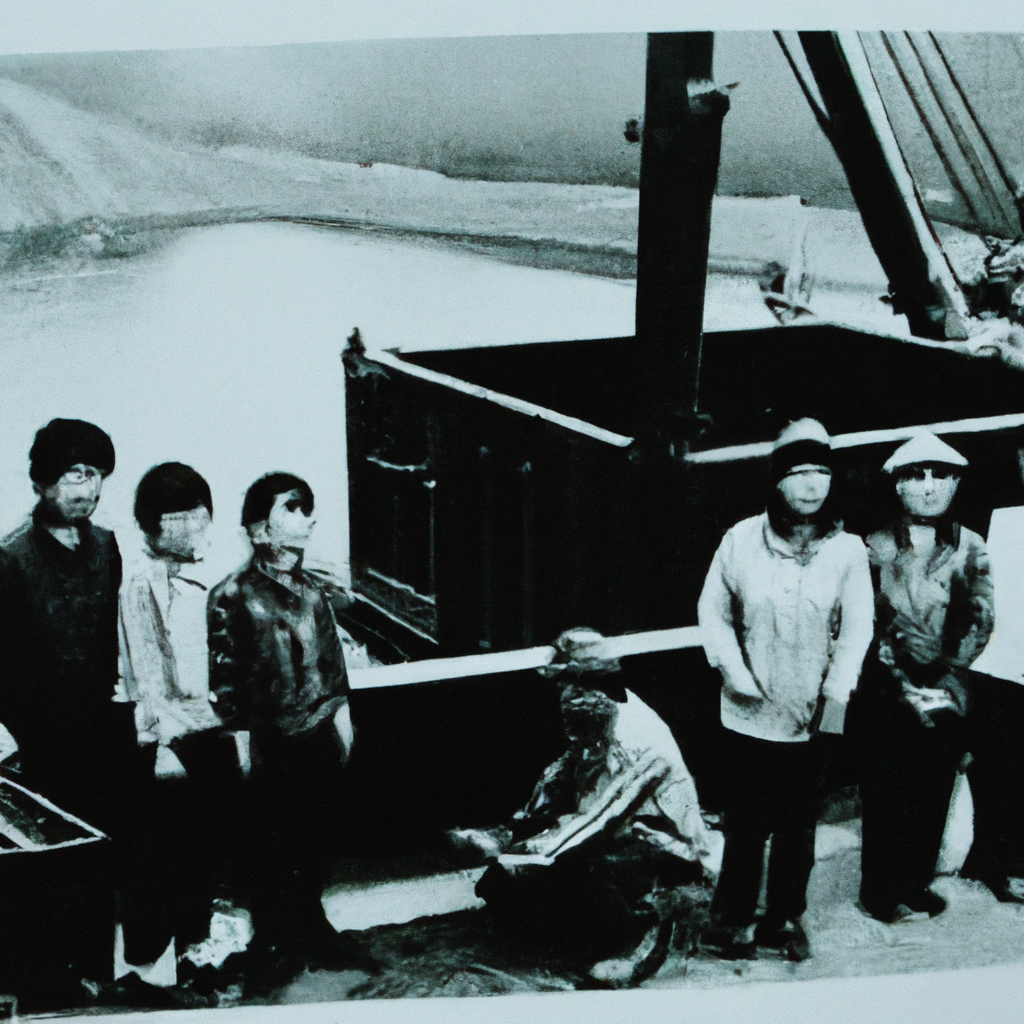 a vintage photograph to accompany the news story: Empowering Communities: The Social Impact of Tamaribuchi Heavy Manufacturing Concern and Matsumura Fishworks Joint Venture