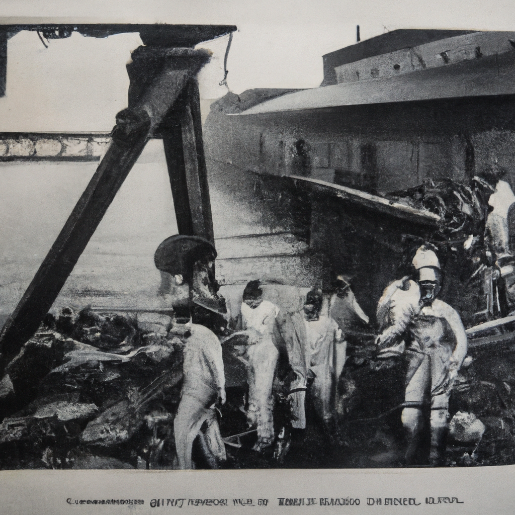 a vintage photograph to accompany the news story: Exploring the Synergies of Tamaribuchi Heavy Manufacturing Concern and Matsumura Fishworks Joint Venture